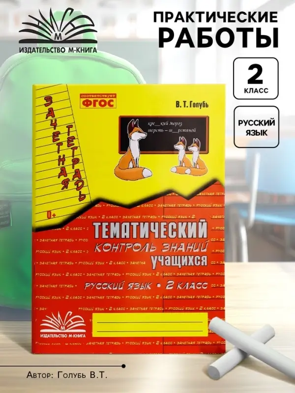 Практические работы &laquo;Русский язык. Тематический контроль знаний&raquo;, ФГОС, 2 класс, Голубь В. Т., 2023