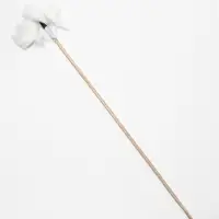 Дразнилка - удочка &laquo;Меховой пушок на трех резинках&raquo;, на деревянной палочке, цвет МИКС