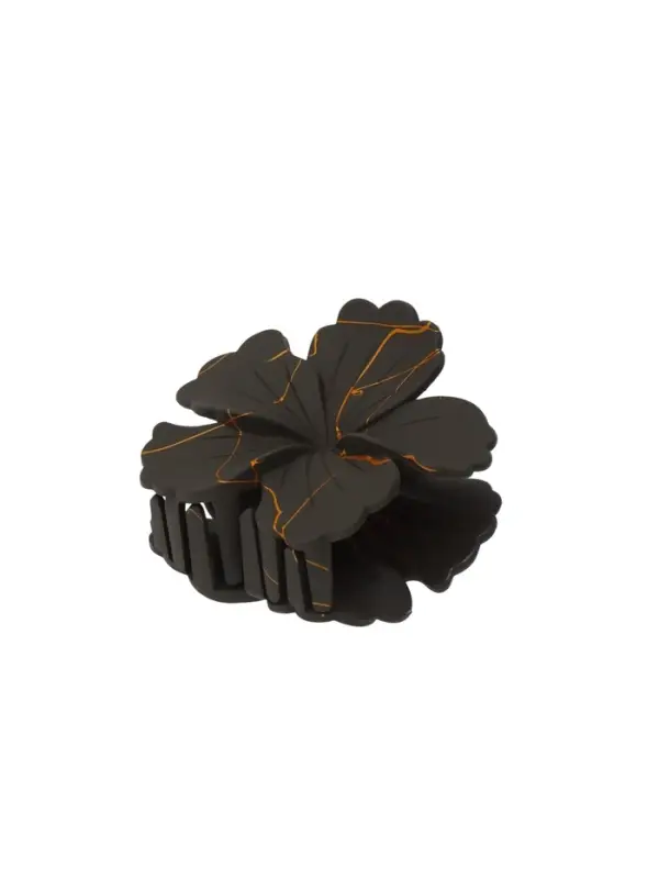 Краб для волос "Артемида" цветок, 7,5х7,5 см, матовый, микс
