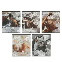 Тетрадь 48 листов в клетку ErichKrause Dream Cat, 60 г/м&sup2;, обложка мелованный картон, МИКС