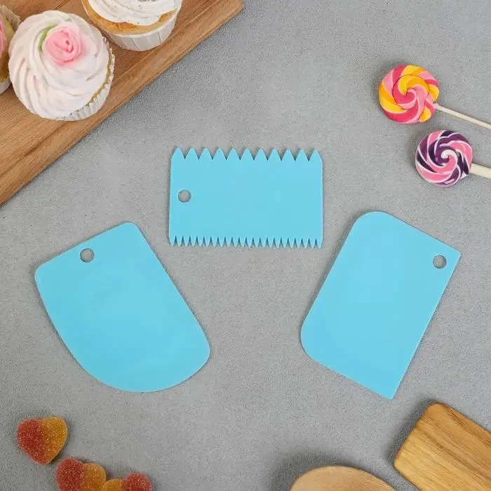 Шпатели кондитерские, набор «Море» 11,5×8 см, 11.2×6.5 см, 10×7 см, 3 шт Шпатели кондитерские, набор «Море» 11,5×8 см, 11.2×6.5 см, 10×7 см, 3 шт