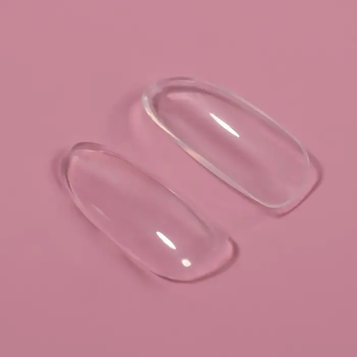 Типсы для наращивания ногтей, 500 шт., форма овал, 10 размеров, прозрачные