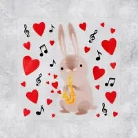 Термонаклейка для декорирования текстильных изделий &laquo;Зайчик&raquo;, 14 х 14 см