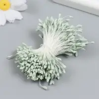 Тычинки для цветов "Серо-зелёный" набор 360 шт длина 6 см Тычинки для цветов "Серо-зелёный" набор 360 шт длина 6 см