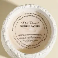 Свеча в вулканическом подсвечнике "Лава" белая 8,5х8,5х7,5 см