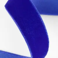 Лента бархатная, 15 мм, 18&plusmn;1 м, синяя №47