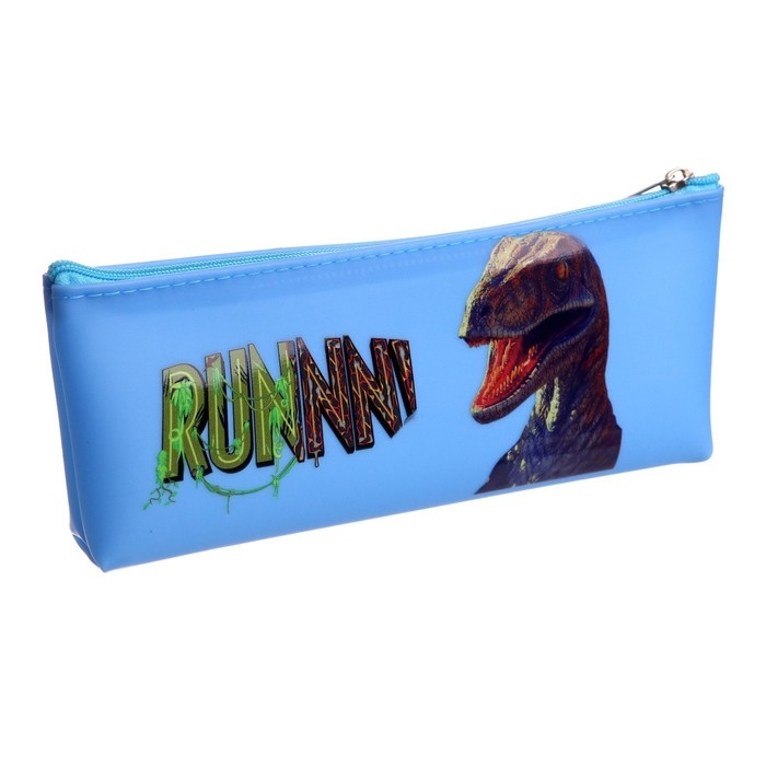 Пенал школьный на молнии Пенал школьный на молнии "Динозавр", МИКС