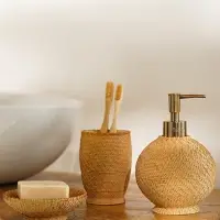 Аксессуары для ванной SL Home, 3 предмета, дозатор, мыльница, стакан