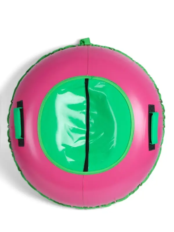 Тюбинг-ватрушка Winter Star, диаметр чехла 100 см, зелёный, розовый