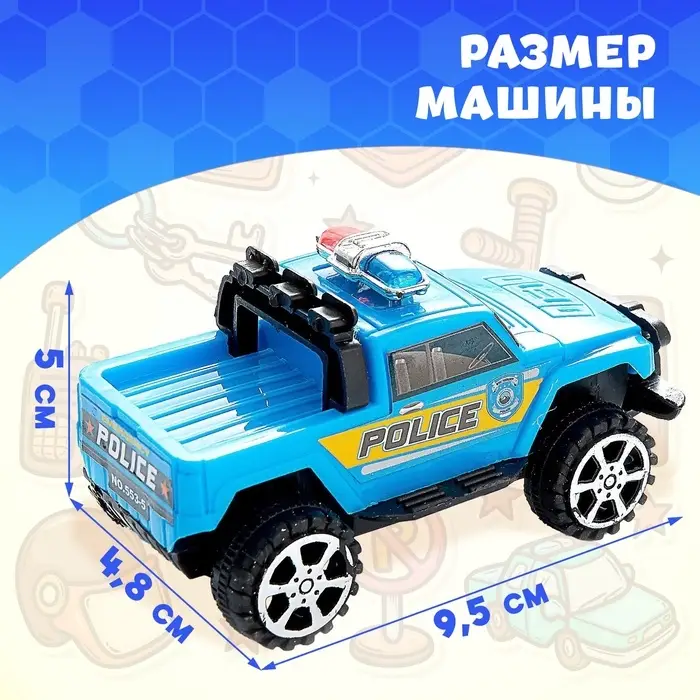 Машина инерционная «Полиция», МИКС Машина инерционная «Полиция», МИКС