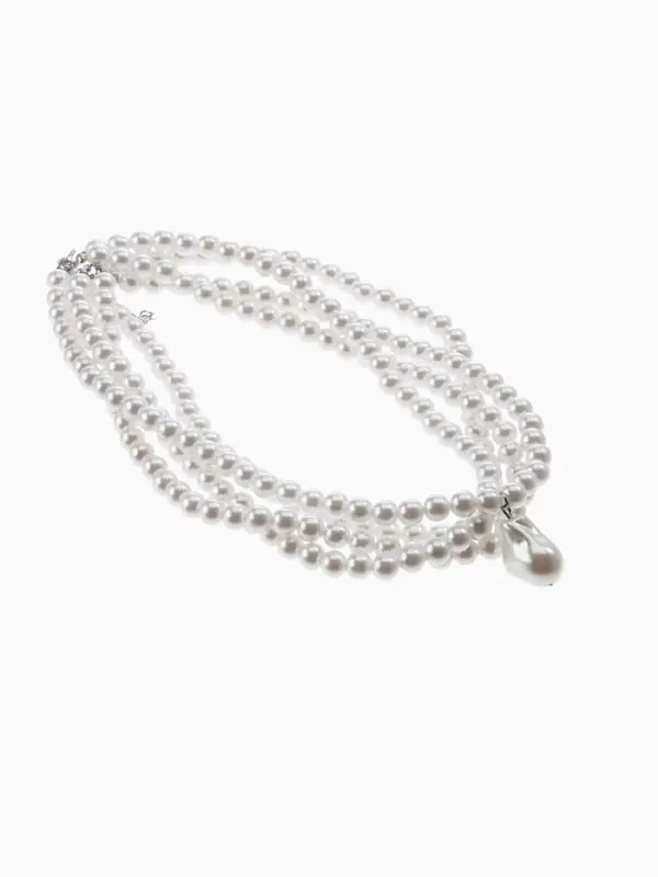 Бусы из жемчуга &laquo;Диана&raquo;, 4 нити, d=0.8, 40 см, белые