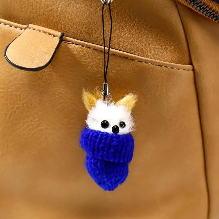 Пушистик подвеска Пушистик подвеска "Котик сидит в шапочке" МИКС 5х3х3 см