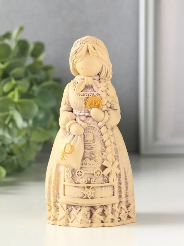 Фигурка &laquo;Берегиня Торговая&raquo;, 13&times;7 см, гипс под слоновую кость
