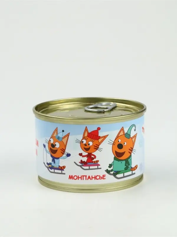 Леденцы монпансье в консервной банке &laquo;Три кота Новый год&raquo; 3 шт.