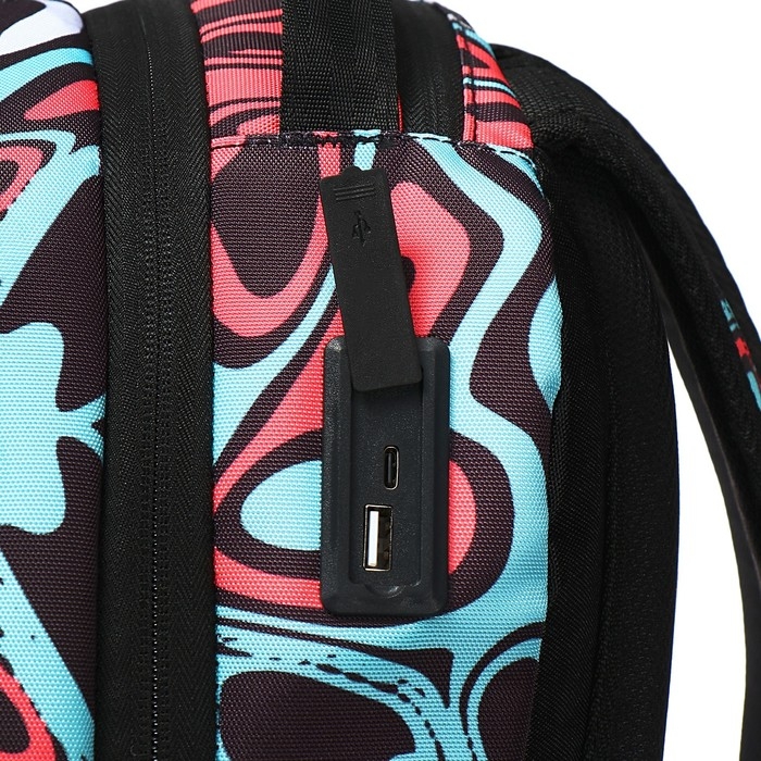 Рюкзак молодежный 39 х 30 х 17, эргономичная спинка, deVENTE Label 19L, + usb Gravity 7032438 Рюкзак молодежный 39 х 30 х 17, эргономичная спинка, deVENTE Label 19L, + usb Gravity 7032438