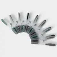 Набор прищепок бельевых Доляна, 20 шт., пластик, 8.4&times;1.6 см, серо-зелёный