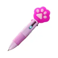 Ручка-мини шариковая Calligrata &laquo;Лапка&raquo;, автоматическая, 4-цветная, МИКС