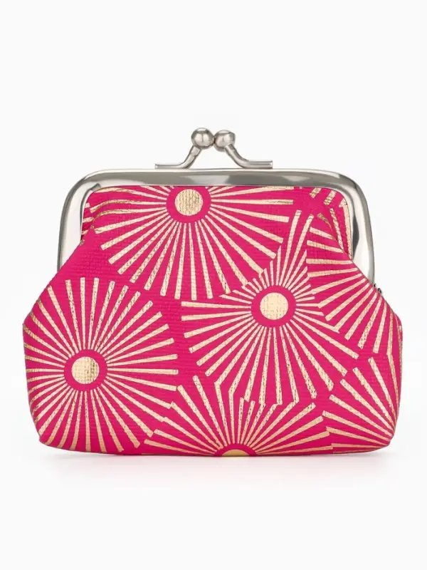 Кошелёк-монетница на фермуаре, 9&times;1.5&times;6.5 см, МИКС