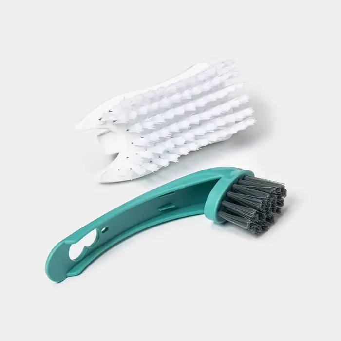 Щётка утюжок для уборки двойная Доляна &laquo;Трансформер&raquo;, 2 шт. пластик, жёсткая щетина, 15.5&times;5.5 см, МИКС