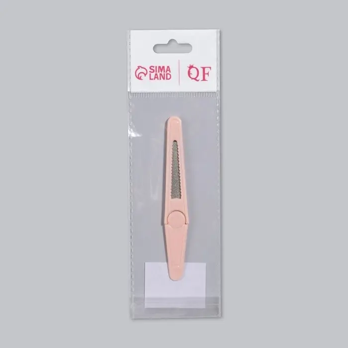 Пилка металлическая для ногтей, с колпачком, 10.5 см, МИКС