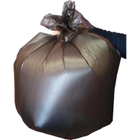 Мешки для мусора ПНД 60л 15мкм 20шт/рул черный 60х80см Luscan