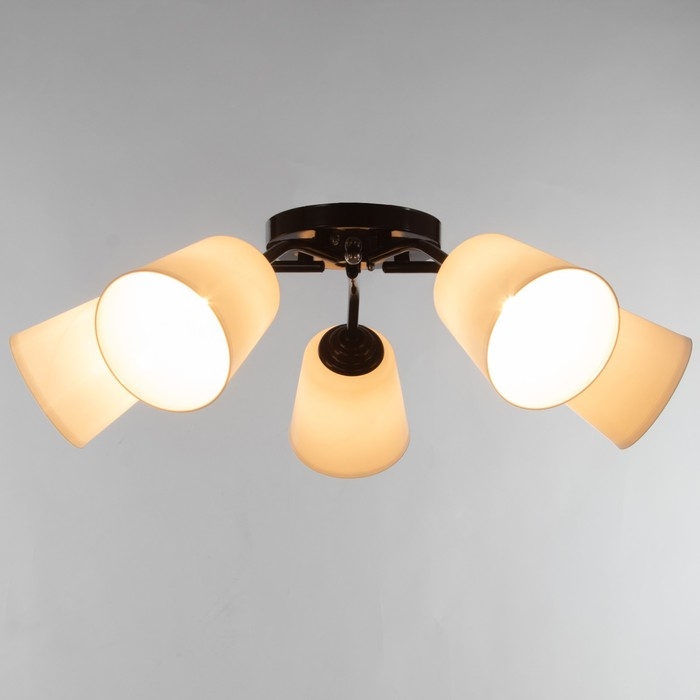 Люстра Люстра "Онлайн" (цилиндр) 5х15Вт Е27 МОДЕЛЬ: BR 00220 венге/белый