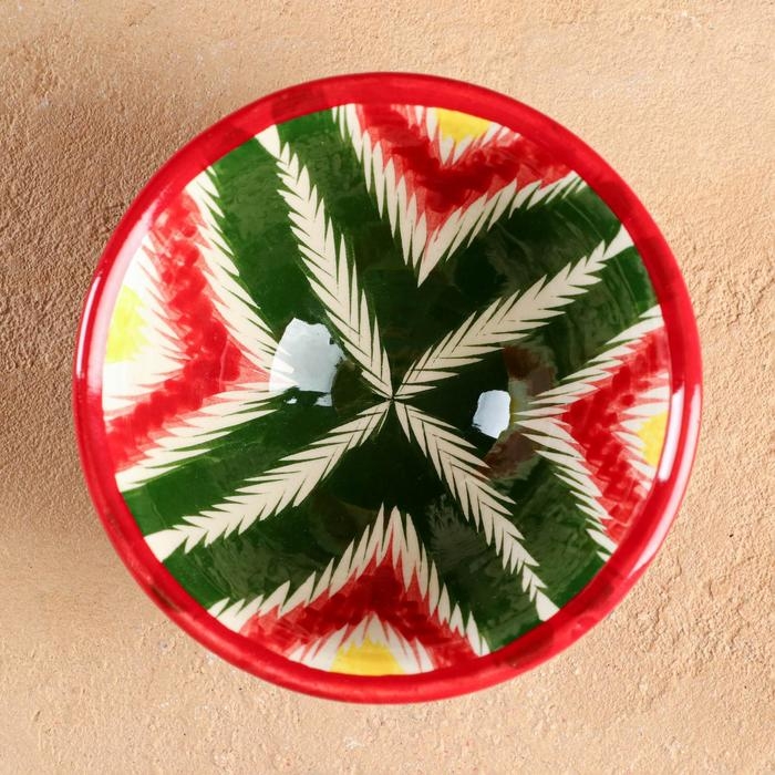 Пиала Риштанская керамика Пиала Риштанская керамика "Атлас", 9,5 см , разноцветная, средняя