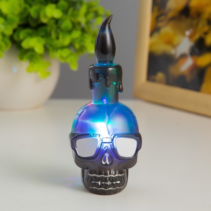 Ночник Ночник "Череп" LED RGB 3хAG10 МИКС 5,5х5,5х9 см RISALUX