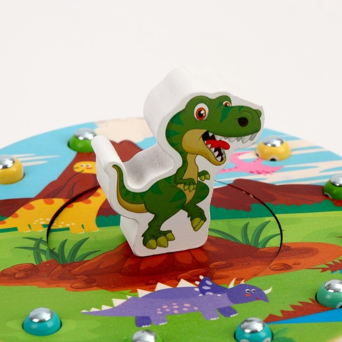 Логический центр 2 в 1 «Динозаврик и яички» 14,5 × 14,5 × 8 см