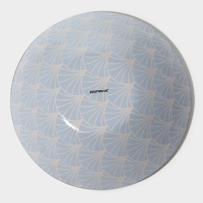 Салатник стеклянный Доляна «Золотое перо», 1.1 л, 22,5×5 см, цвет чёрный Салатник стеклянный Доляна «Золотое перо», 1.1 л, 22,5×5 см, цвет чёрный