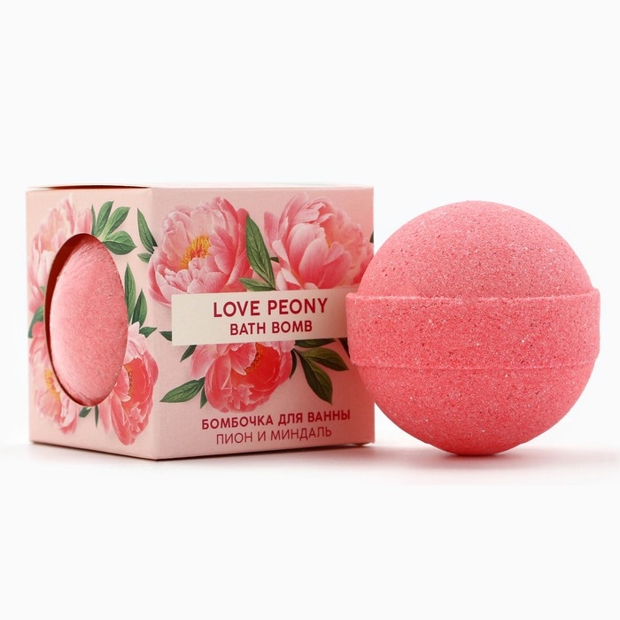 Бомбочка для ванны, 130 г, аромат пиона и миндаля, TROPIC BAR by URAL LAB Бомбочка для ванны, 130 г, аромат пиона и миндаля, TROPIC BAR by URAL LAB