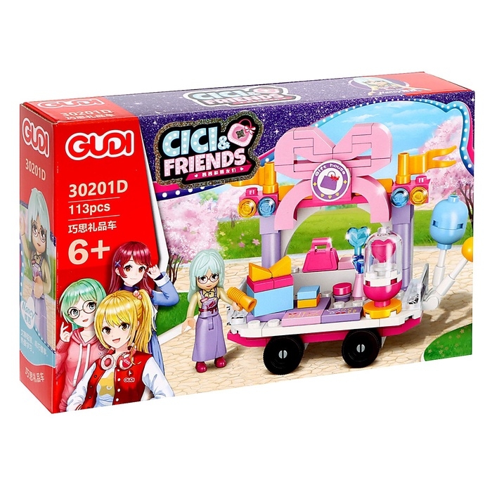 Конструктор для девочек &laquo;Подружки. Магазин на тележке. Бант&raquo;, 113 деталей