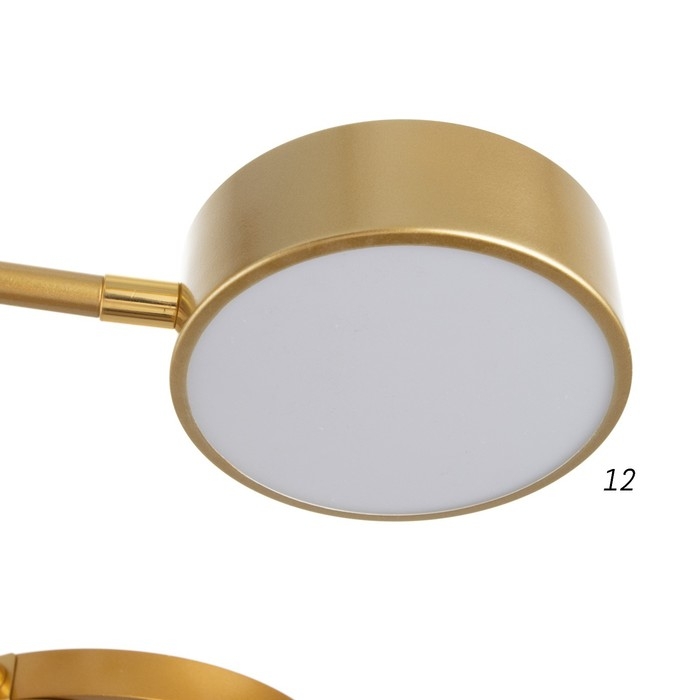 Люстра с ПДУ 2301/6GD LED 120Вт 3000-6000К золото 75х75х8 см BayerLux