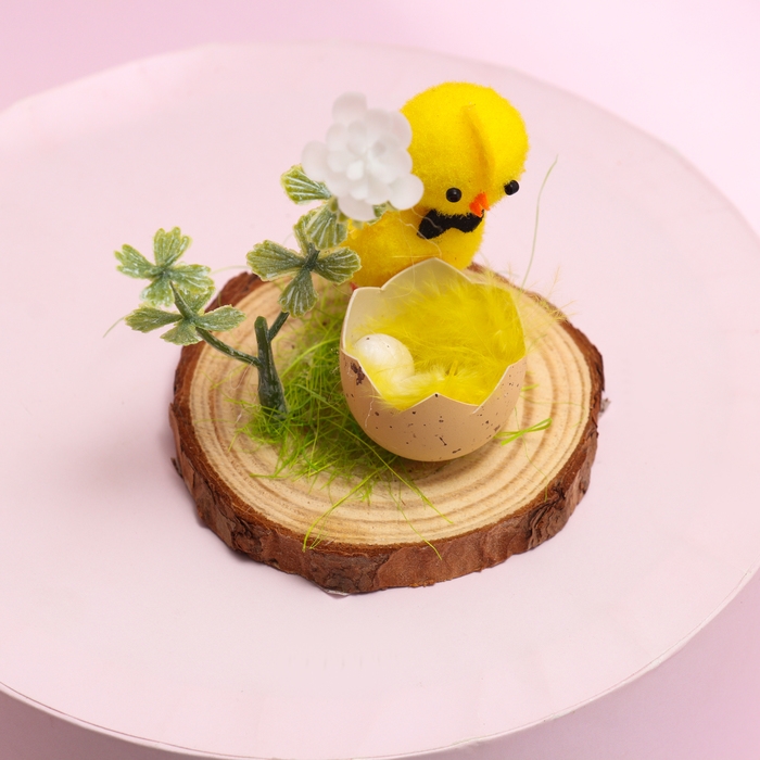 Пасхальный декор «Цыпленок на полянке» 8 × 8 × 7 см Пасхальный декор «Цыпленок на полянке» 8 × 8 × 7 см