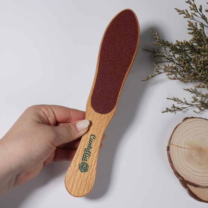 Тёрка для ног, наждачная, двусторонняя, 26,5 см, деревянная Тёрка для ног, наждачная, двусторонняя, 26,5 см, деревянная