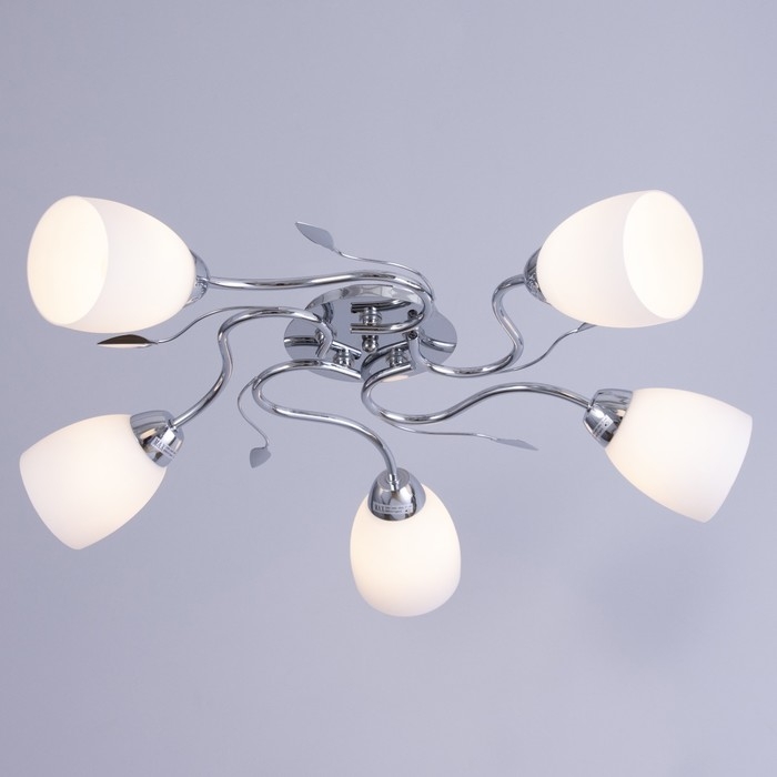 Люстра Люстра "Джил" 5х60Вт Е27 Хром 64х64х22см