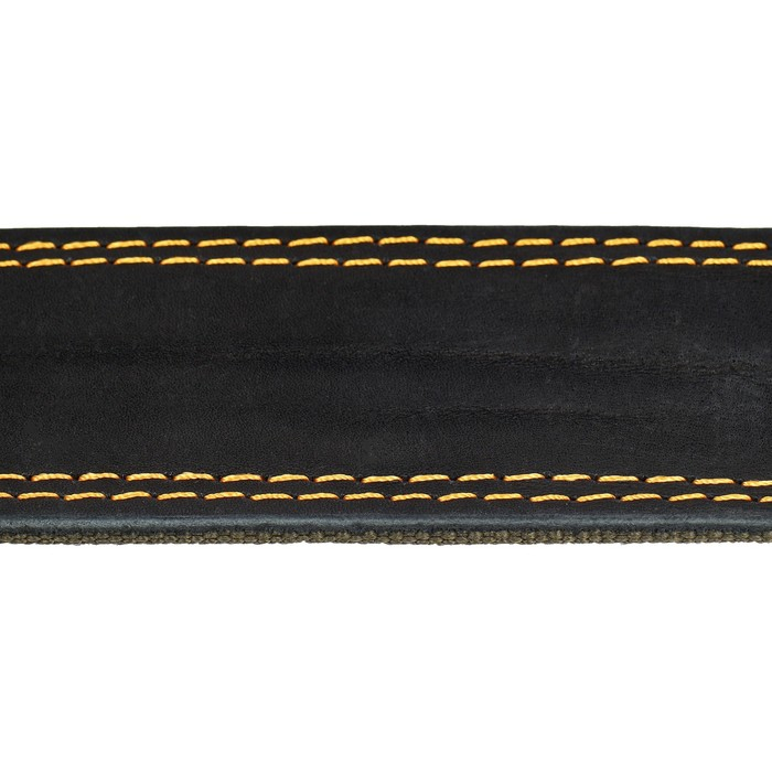 Ошейник комбинированный кожа/брезент, 83 х 4.5 см,  ОШ 50-70 см, чёрный Ошейник комбинированный кожа/брезент, 83 х 4.5 см,  ОШ 50-70 см, чёрный