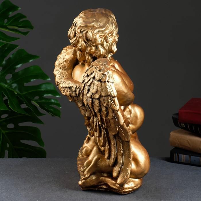 Фигура  Фигура "Ангел и Фея сидя" большой бронза 23х36х40см