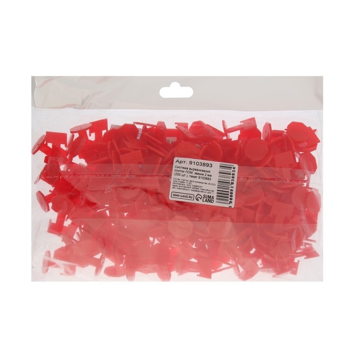Система выравнивания плитки ЛОМ, зажим 2 мм (200 шт.), пакет Система выравнивания плитки ЛОМ, зажим 2 мм (200 шт.), пакет