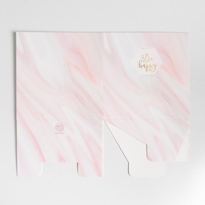 Коробка подарочная для цветов с PVC крышкой, упаковка, «Be happy», 12 х 12 х 12 см Коробка подарочная для цветов с PVC крышкой, упаковка, «Be happy», 12 х 12 х 12 см