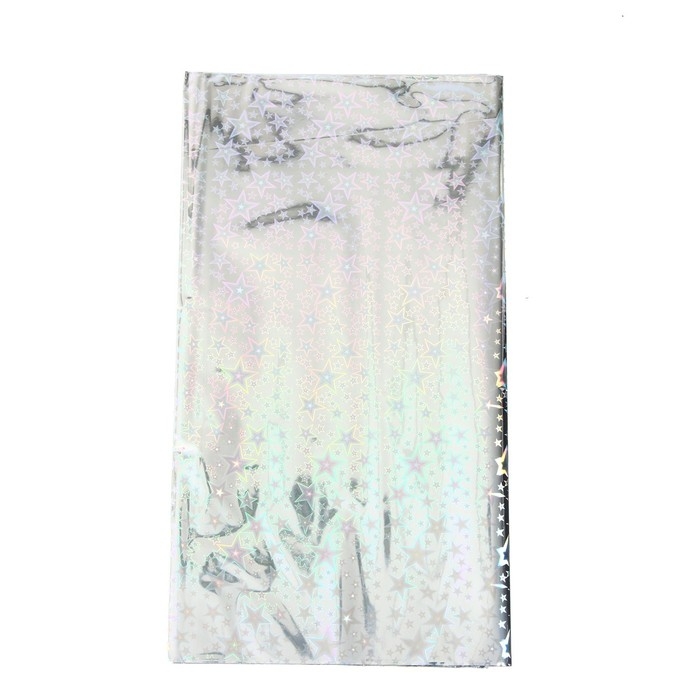 Скатерть &laquo;Голография&raquo; звёзды, 137&times;183 см, цвет серебро