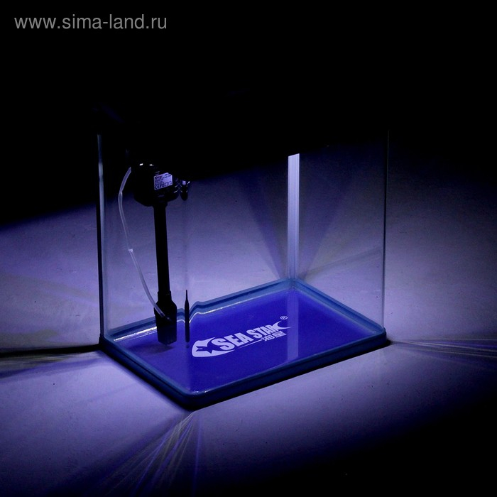 Аквариум SeaStar HX-390F в комплекте: LED-лампа 3х цветная, 7 режимов, фильтр, 30 л, голубой Аквариум SeaStar HX-390F в комплекте: LED-лампа 3х цветная, 7 режимов, фильтр, 30 л, голубой