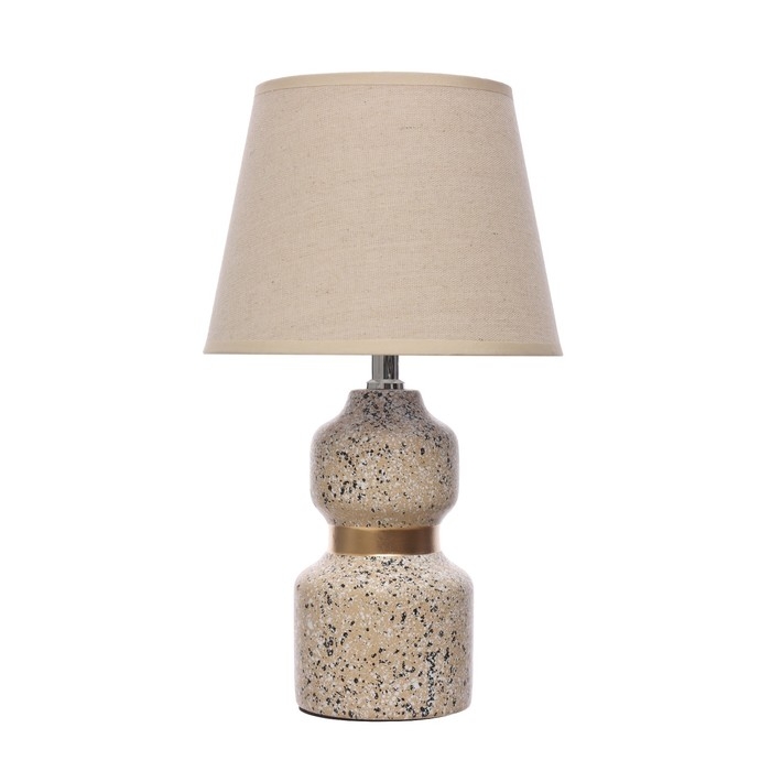 Настольная лампа Настольная лампа "Патрисия" Е14 40Вт бело-золотой 20х20х35 см