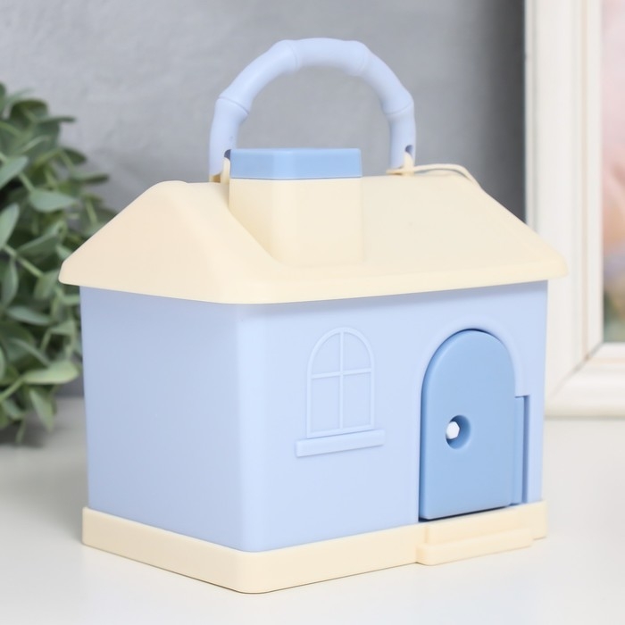 Копилка пластик Копилка пластик "Домик в нежных тонах" МИКС 14х10х13 см