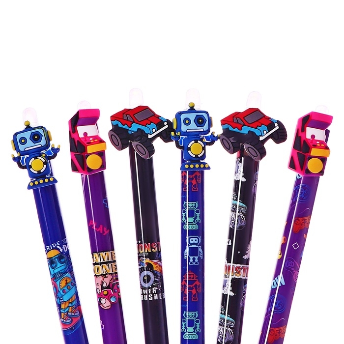 Ручка гелевая 0.5 мм, со стираемыми чернилами, синяя, штрихкод на штуке, МИКС Игрушки Ручка гелевая 0.5 мм, со стираемыми чернилами, синяя, штрихкод на штуке, МИКС Игрушки