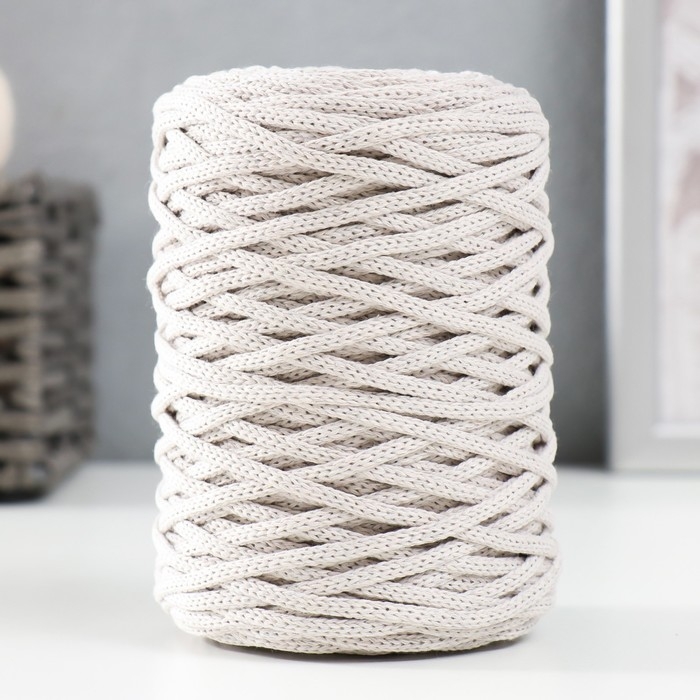 Шнур для вязания без сердечника 70% хлопок, 30% полиэстер ширина 3мм 100м/160±10гр (103) Шнур для вязания без сердечника 70% хлопок, 30% полиэстер ширина 3мм 100м/160±10гр (103)