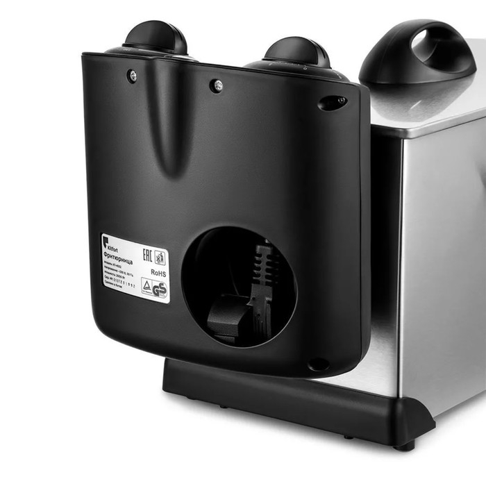 Фритюрница Kitfort KT-4052, 2000 Вт, 6 л, корзины 2 л, 130-190 °C, серо-чёрная Фритюрница Kitfort KT-4052, 2000 Вт, 6 л, корзины 2 л, 130-190 °C, серо-чёрная