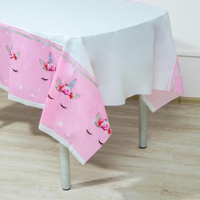 Скатерть одноразовая «Милый единорог», 180×137 см Скатерть одноразовая «Милый единорог», 180×137 см