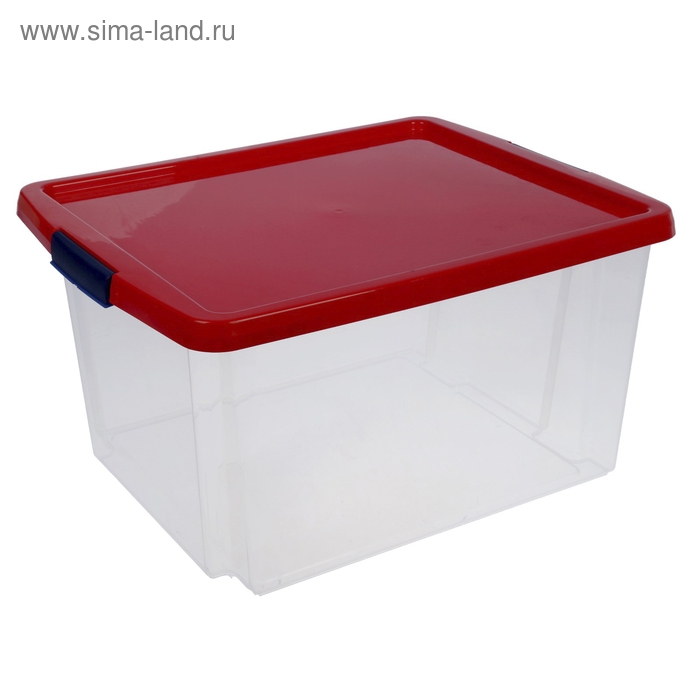 Контейнер для хранения с крышкой, 30 л, 47×36,5×24,5 см, цвет МИКС Контейнер для хранения с крышкой, 30 л, 47×36,5×24,5 см, цвет МИКС