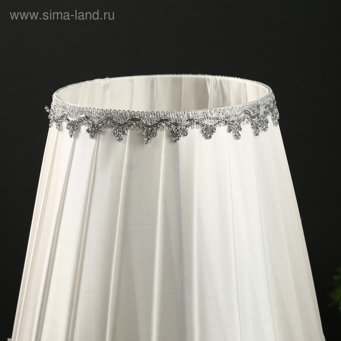 Лампа настольная "Румба" 1х40Вт Е27 хром 28х28х45 см RISALUX